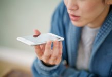 音声入力・若い女性