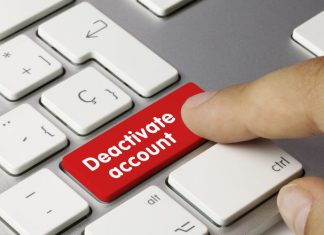 Deactivate account