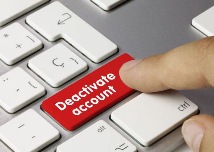 Deactivate account