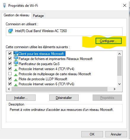 Le wifi de mon ordinateur se déconnecte tout seul